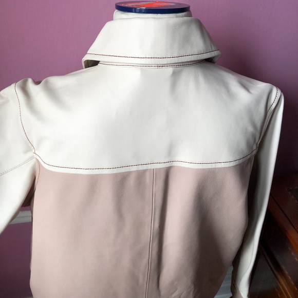 Scotch&Soda blush Pink Leather Jacket